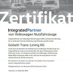 Integrated Partner von Volkswagen Nutzfahrzeuge