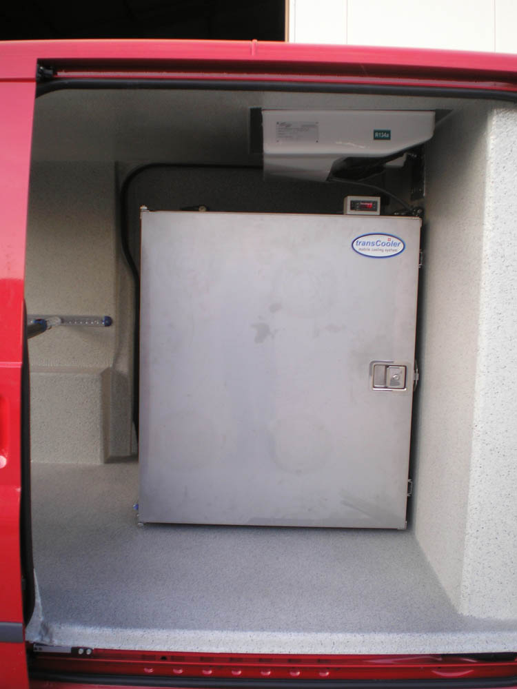 Mobiles Tiefkühlsystem für Transporter mit 12 V Versorgung im Laderaum